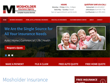 Tablet Screenshot of mosholderinsurance.com